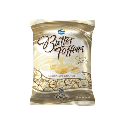 7891118012305 - CARAMELO BUTTER TOFFEES ARCOR CHOCOLATE BRANCO