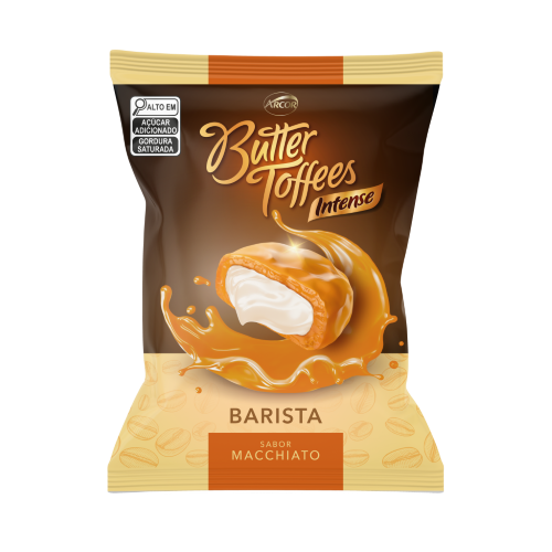 7891118026401 - BALA MACCHIATO BUTTER TOFFEES INTENSE BARISTA PACOTE 90G
