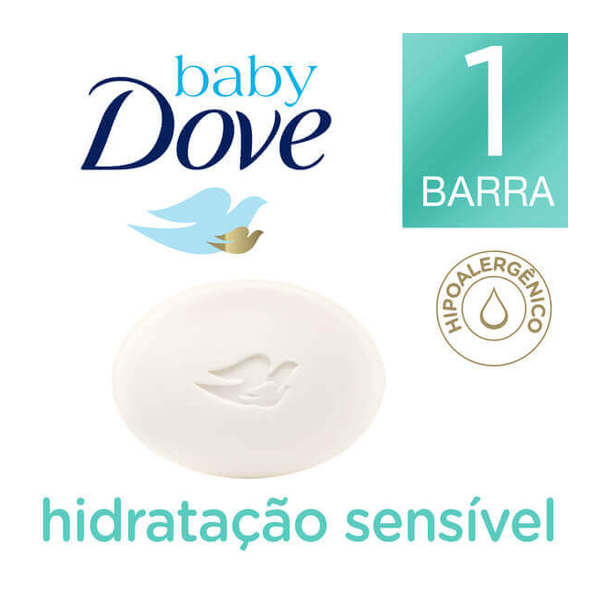 7891150025998 - SABONETE BARRA HIDRATAÇÃO SENSÍVEL DOVE BABY CAIXA 75G