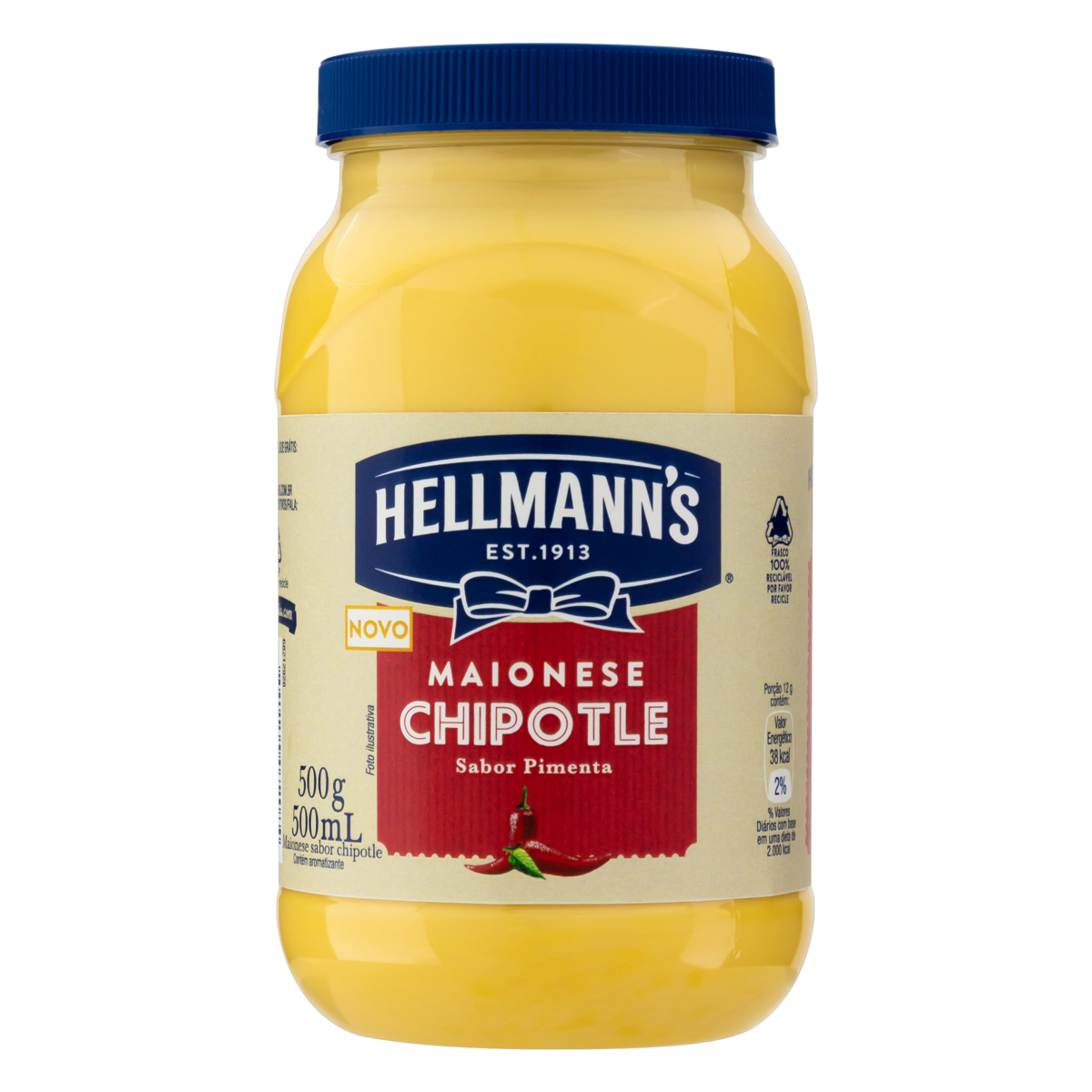 7891150072084 - MAIONESE CHIPOTLE HELLMANNS POTE 500G