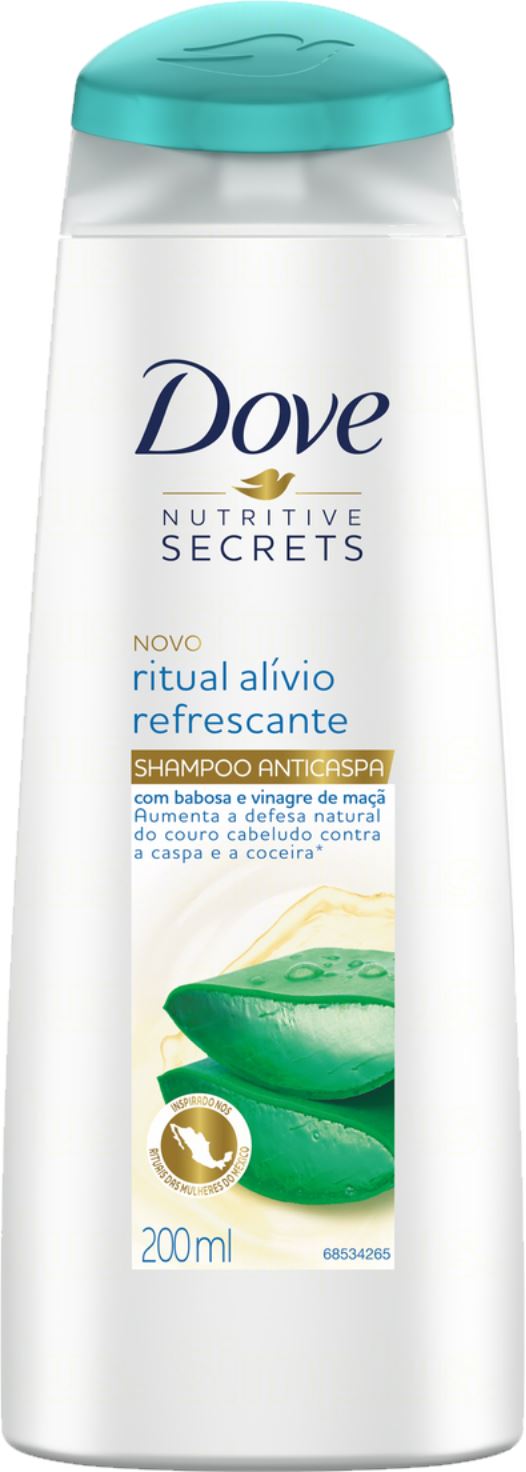 7891150079205 - SHAMPOO ANTICASPA DOVE NUTRITIVE SECRETS RITUAL ALÍVIO REFRESCANTE FRASCO 200ML