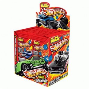 7891151018463 - CHICLE BUZZY HOT WHEELS 24UNIDADE T FRUTTI