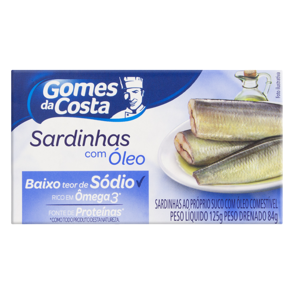7891167021112 - SARDINHA COM ÓLEO GOMES DA COSTA CAIXA 84G