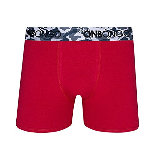 7891186075981 - LUPO MEN'S ONBONGO CAMO SURF COTTON STRETCH BOXER BRIEFS, X-LARGE, RED