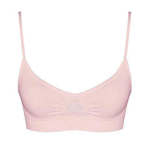7891186223597 - LUPO WOMEN'S ESSENTIAL BRA, SMALL PINK CAMEO