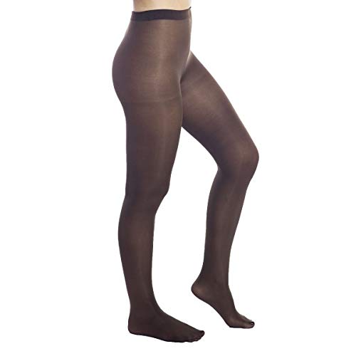 7891186241928 - LUPO LOBA WOMENS CLASSIC OPAQUE PANTYHOSE 40 DENIER, LARGE COFFEE BROWN