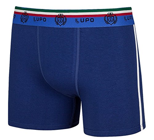 7891186725015 - LUPO MEN'S SUPPORT YOUR COUNTRY SOCCER BOXER BRIEFS, LARGE, ITALY BLUE