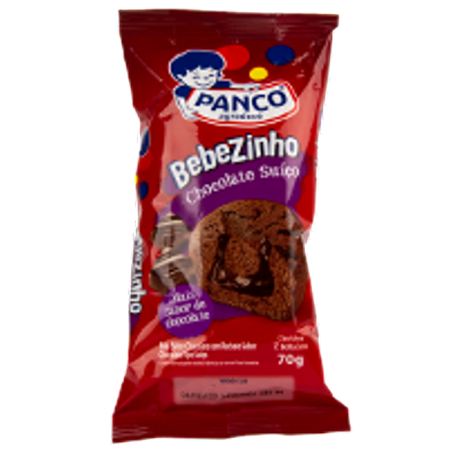 7891203059475 - BOLINHO CHOCOLATE SUÍÇO PANCO BEBEZINHO PACOTE 70G