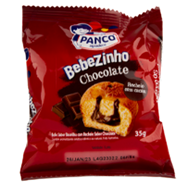 7891203068071 - BOLO BAUNILHA RECHEIO CHOCOLATE PANCO BEBEZINHO PACOTE 35G