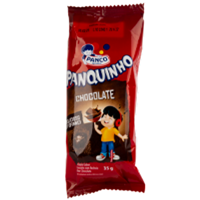 7891203068101 - MINIBOLO CHOCOLATE RECHEIO CHOCOLATE PANCO PANQUINHO PACOTE 35G