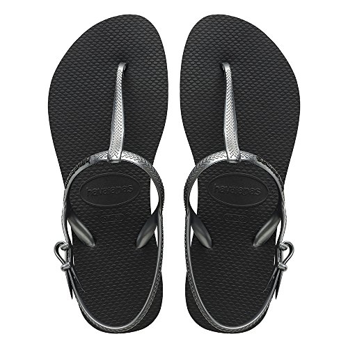 7891224641840 - HAVAIANAS FREEDOM - BLACK (SYNTHETIC) WOMENS SANDALS 3/4 UK