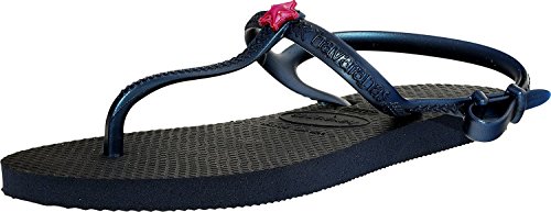 7891224685660 - HAVAIANAS GIRL'S H. KIDS FREEDOM SL CF G NAVY/NAVY ANKLE-HIGH RUBBER FLAT SHOE - 2M