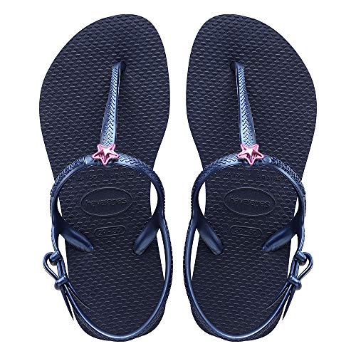 7891224685684 - HAVAIANAS GIRL'S H. KIDS FREEDOM SL CF NAVY/NAVY ANKLE-HIGH RUBBER FLAT SHOE - 6M