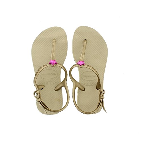 7891224685721 - HAVAIANAS KIDS FREEDOM - SAND GOLD (SYNTHETIC) CHILDRENS GIRLS 12 UK C