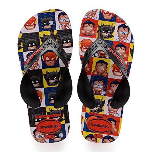 7891224788965 - CHINELO IN HAVAIANAS KIDS MAX HEROIS VERM/PTO