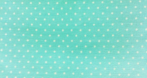 7891234001849 - PANOAH SELF ADHESIVE FABRIC ROLL, 18.5-INCH BY 3.2-FEET, WHITE DOTS ON TURQUOISE BLUE