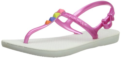 7891266174733 - HAVAIANAS KIDS SANDALS FREEDOM WHITE/PINK UK12 WHP