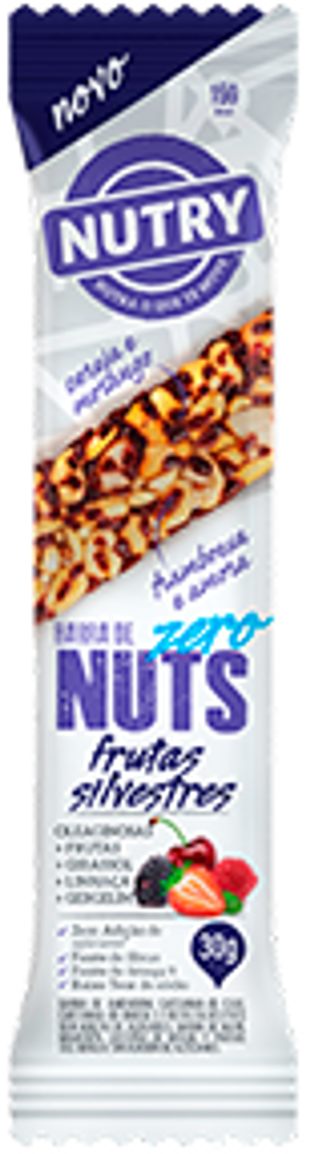 7891331018276 - BARRA DE NUTS FRUTAS SILVESTRES NUTRY PACOTE 30G