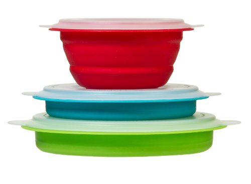 0078915045645 - PREPWORKS BY PROGRESSIVE COLLAPSIBLE PREP/STORAGE BOWLS WITH LIDS - SET OF 3