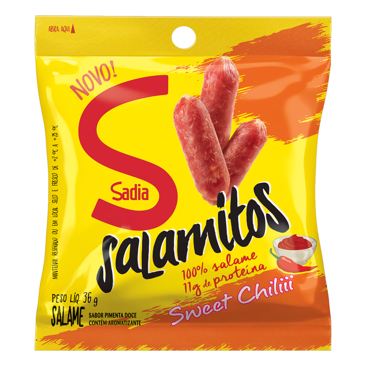 7891515549527 - SALAME SWEET CHILLI SADIA #SALAMITOS 36G