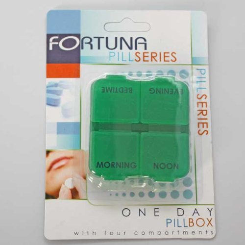 0789164627284 - ONE DAY PILL BOX WITH FOUR COMPARTMENTS. BY FORTUNA