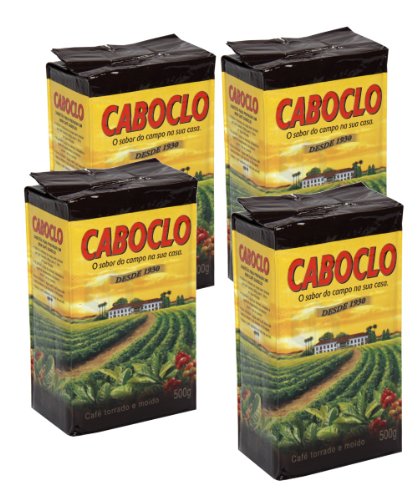 7891723576124 - CAFE CABOCLO | TORRADO E MOÍDO | ROAST AND GROUND COFFEE 17.60OZ (PACK OF 4) |GLUTEN FREE|