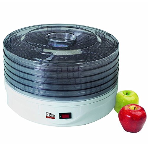 0789185600594 - MAXI MATIC ELITE GOURMET 5-TRAY FOOD DEHYDRATOR WITH VENTED LID- WHITE