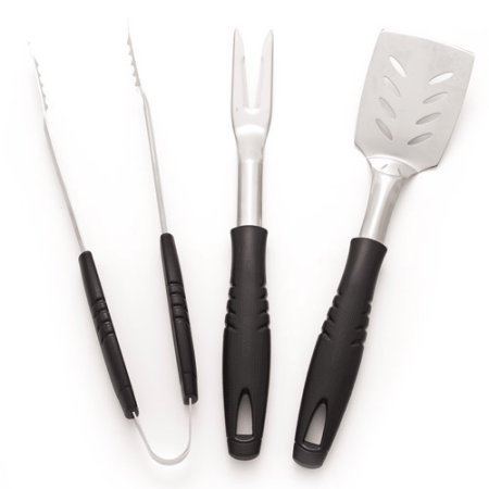 0789185835132 - FARBERWARE BARBEQUE 3-PIECE THICK RUST RESISTANCE STAINLESS STEEL TOOL SET