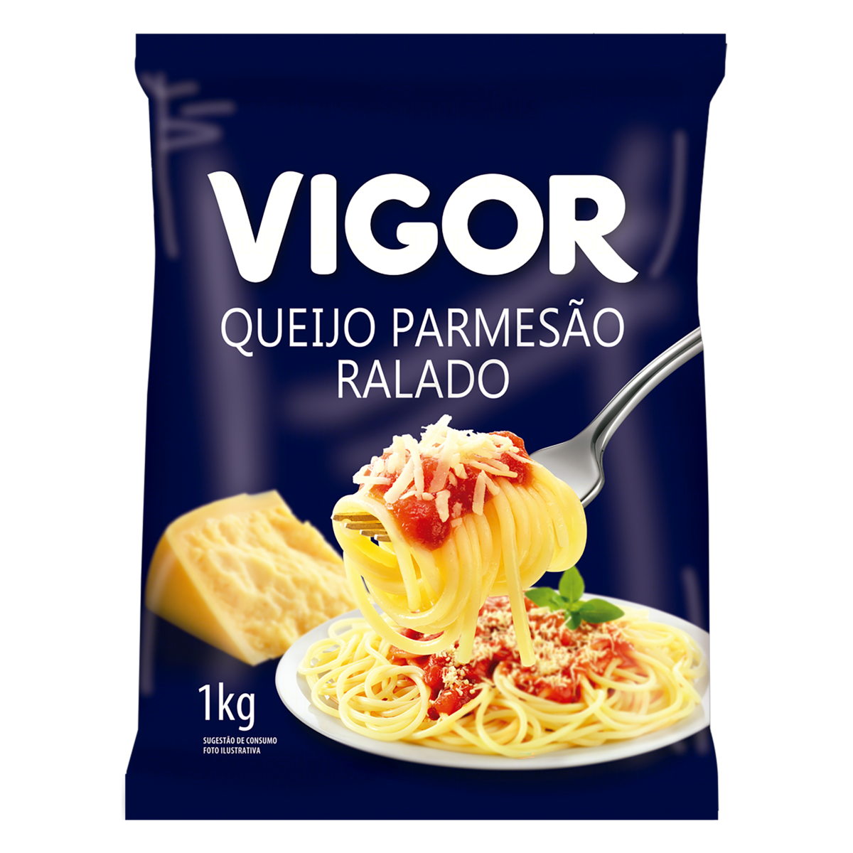 7891999046475 - QUEIJO PARMESÃO RALADO VIGOR PACOTE 1KG