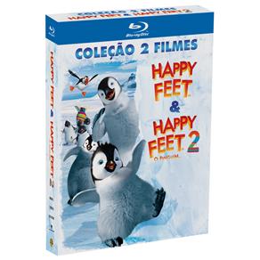 7892110076043 - BLU-RAY - COLEÇÃO 2 FILMES: HAPPY FEET & HAPPY FEET 2