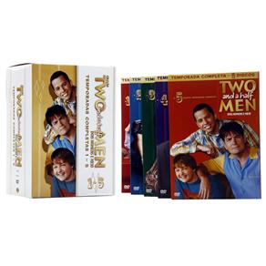 7892110113083 - DVD - BOX COLEÇÃO: TWO AND A HALF MEN - DOIS HOMENS E MEIO - 1ª A 5ª TEMPORADAS COMPLETAS - 19 DISCOS