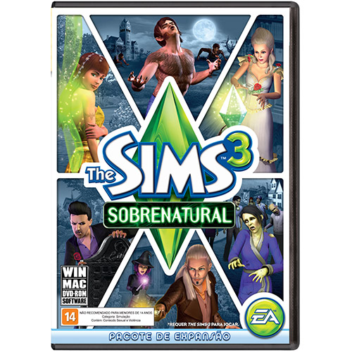 7892110139113 - GAME THE SIMS 3: SOBRENATURAL - PC