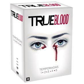 7892110154369 - DVD - COLEÇÃO TRUE BLOOD - 1 A 5ª TEMPORADA - 5 DISCOS