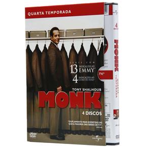 7892141412940 - DVD - MONK: 4ª TEMPORADA - 4 DISCOS