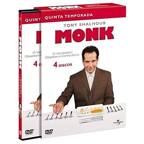 7892141413428 - DVD - MONK - 5ª TEMPORADA - 4 DISCOS