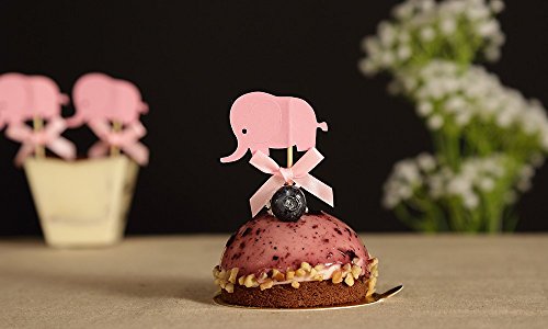 7892584571709 - HOT BIRTHDAY DECORATIONS,DOUBLE-SIDED PINK ELEPHANTS CUPCAKE TOPPERS ,BABY SHOWER FOOD PICKS,PARTY TOPPERS PICKS 24PCS