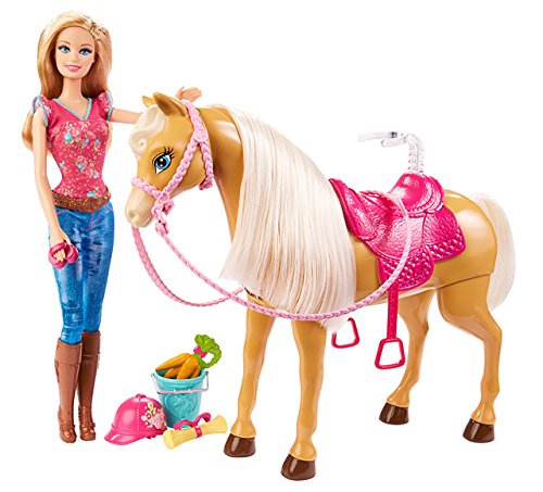 0789264288996 - BARBIE FEED & CUDDLE TAWNY HORSE AND DOLL PLAYSET