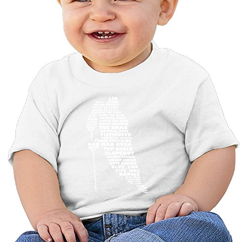 7892820807562 - HZERUI INFANTS &TODDLERS BABY'S LANGUAGE OF HOCKEY T-SHIRT WHITE 6 M FOR 6-24 MONTHS.