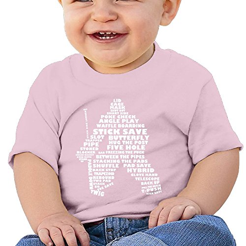 7892820807944 - HZERUI INFANTS &TODDLERS BABY'S LANGUAGE OF HOCKEY T-SHIRT PINK 12 MONTHS FOR 6-24 MONTHS.
