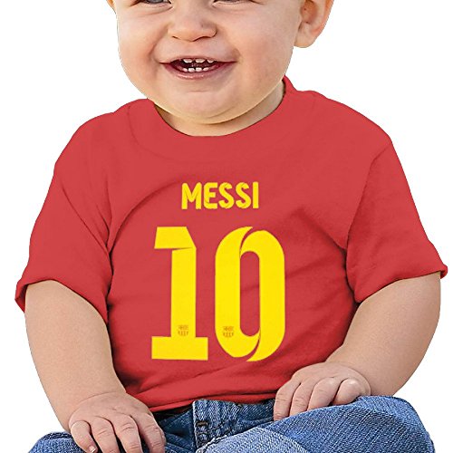 7892820808965 - HZERUI INFANTS &TODDLERS BABY'S MESSI #10 JERSEY T-SHIRT RED 18 MONTHS FOR 6-24 MONTHS.