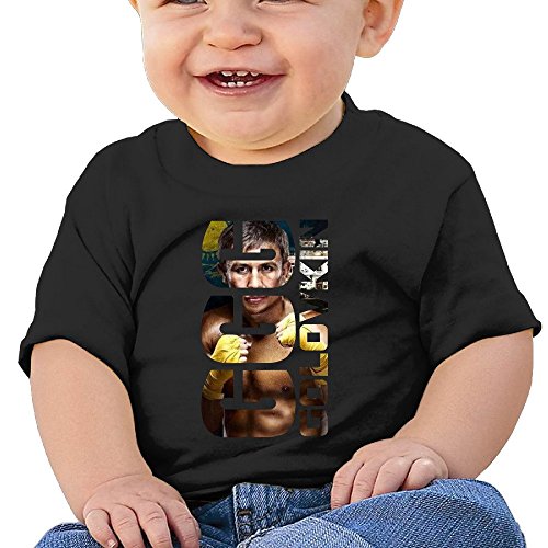 7892820809078 - HZERUI INFANTS &TODDLERS BABY'S GENNADY GOLOVKIN GGG T-SHIRT BLACK 6 M FOR 6-24 MONTHS.