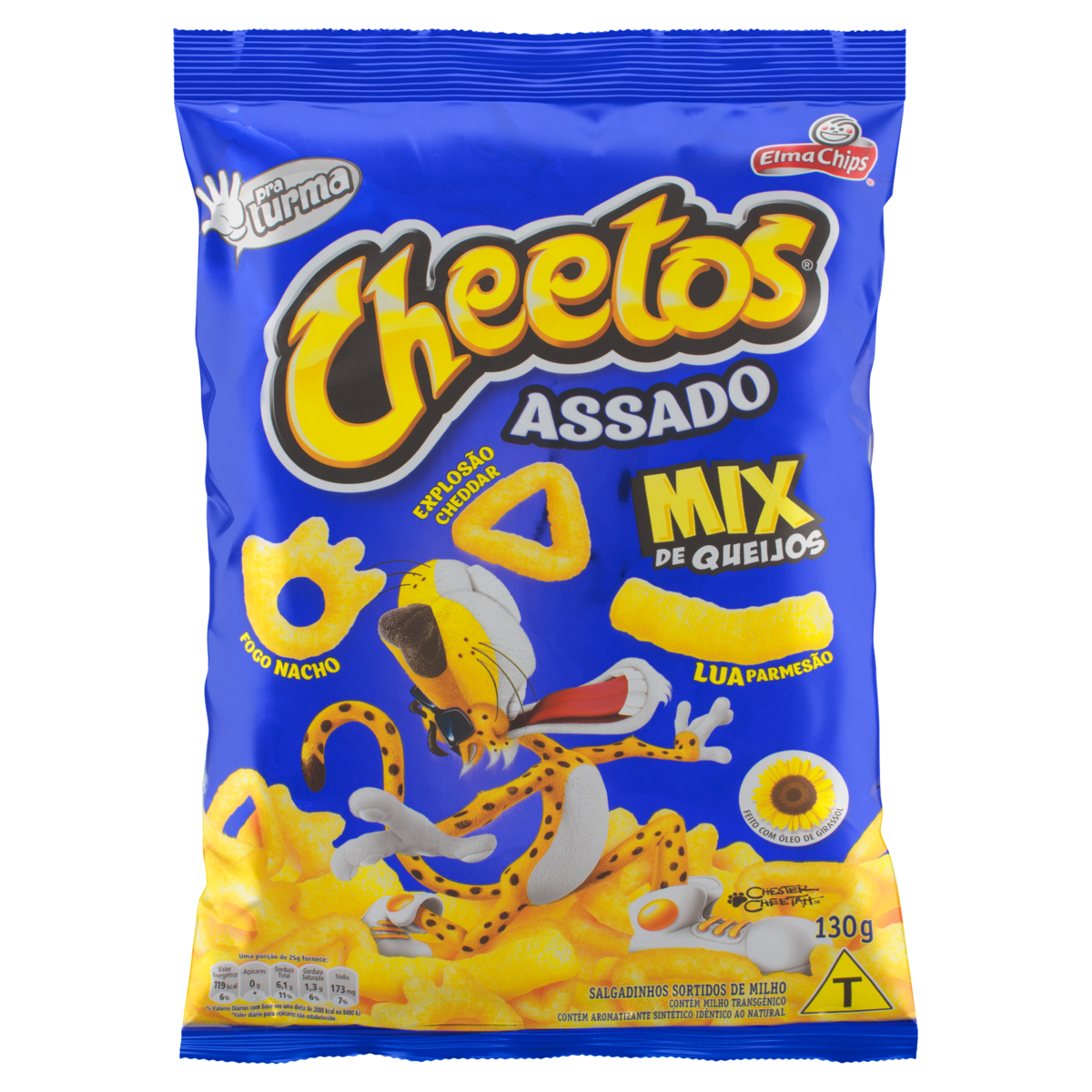 Salgadinho de Milho Mix de Queijos Elma Chips Cheetos 150g