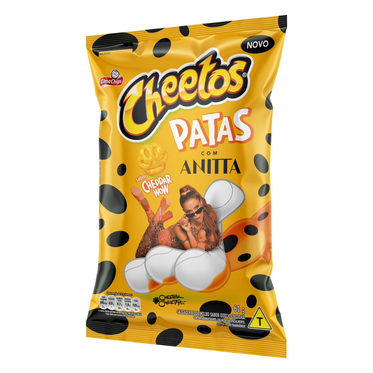 Salgadinho Cheetos Bola Queijo Suiço 45g - 3 unidades