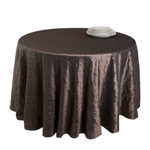 0789323233080 - SARO LIFESTYLE 8215 THE PLAZA ROUND TABLECLOTH LINERS, 90-INCH, MOCHA