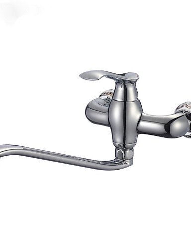 7893266402373 - XXW KITCHEN FAUCETS KALUD WALL MOUNTED CHROME SINGLE HANDLE FINISHED SOLID BRASS KITCHEN FAUCET