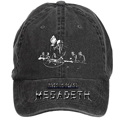 7893302926696 - MEGADETH ADJUSTABLE DESIGNED HATS FOR MAN BY FASHIO SHIR BLACK ONE SIZE