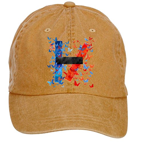 7893302928263 - TWENTY ONE PILOTS BUTTERFLY ADJUSTABLE DESIGNED SNAPBACK CAPS FOR FEMALE BY FASHIO SHIR BROWN ONE SIZE
