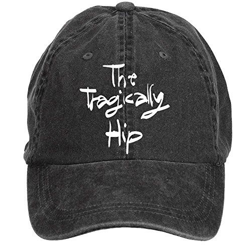 7893302929970 - THE TRAGICALLY HIP ADJUSTABLE DESIGNED UNISEX HATS BY FASHIO SHIR BLACK ONE SIZE