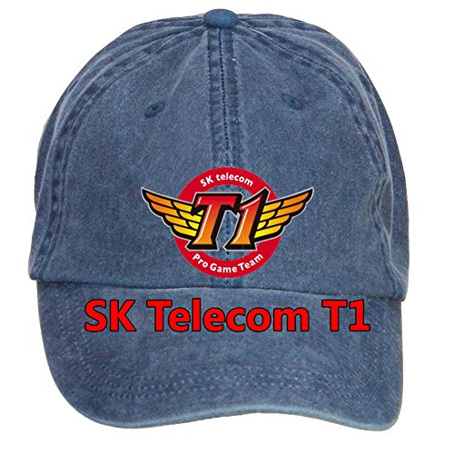 7893302940791 - NUSAJJ SK TELECOM T1 UNSTRUCTURED 100% COTTON BASEBALL CAPS DESIGN FOR MALE NAVY ONE SIZE