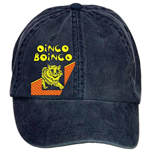 7893302997245 - OINGO BOINGO CAT ADJUSTABLE DESIGNED UNISEX SNAPBACK CAPS BY FASHIO SHIR NAVY ONE SIZE